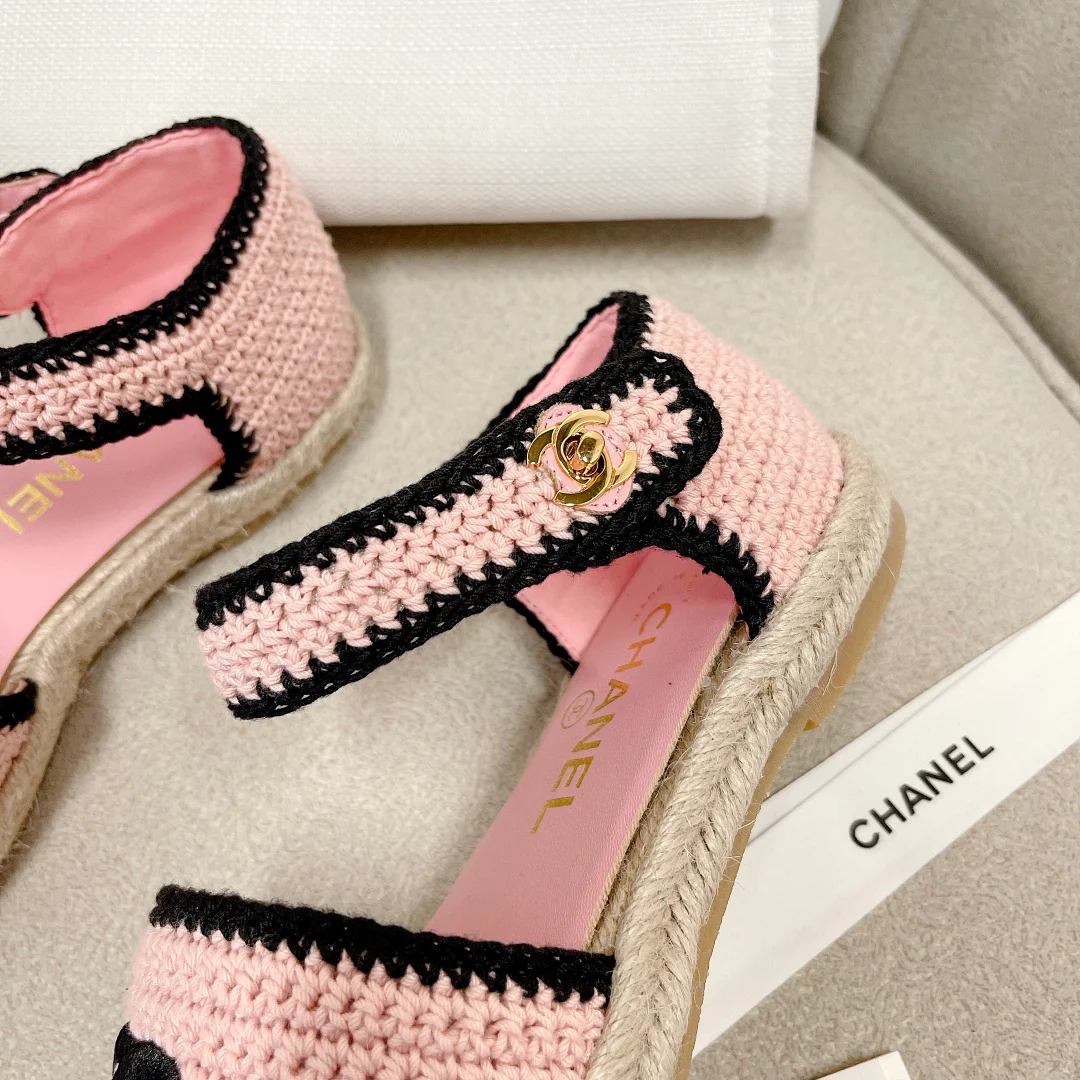 Chanel - Вязаные балетки