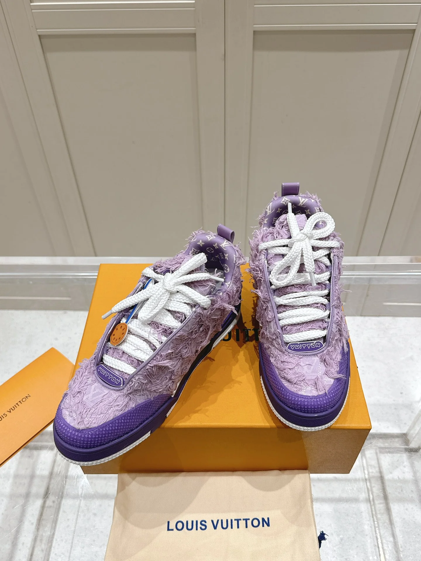 LV-2024-Кроссовки-Фиолетовые