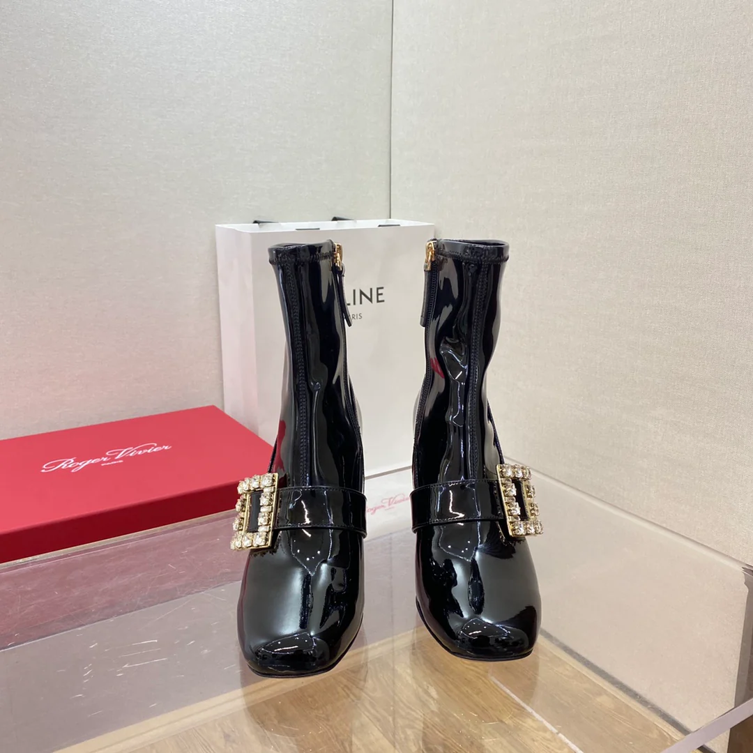 RV - Туфли на высоком каблуке с кристаллами Swarovski