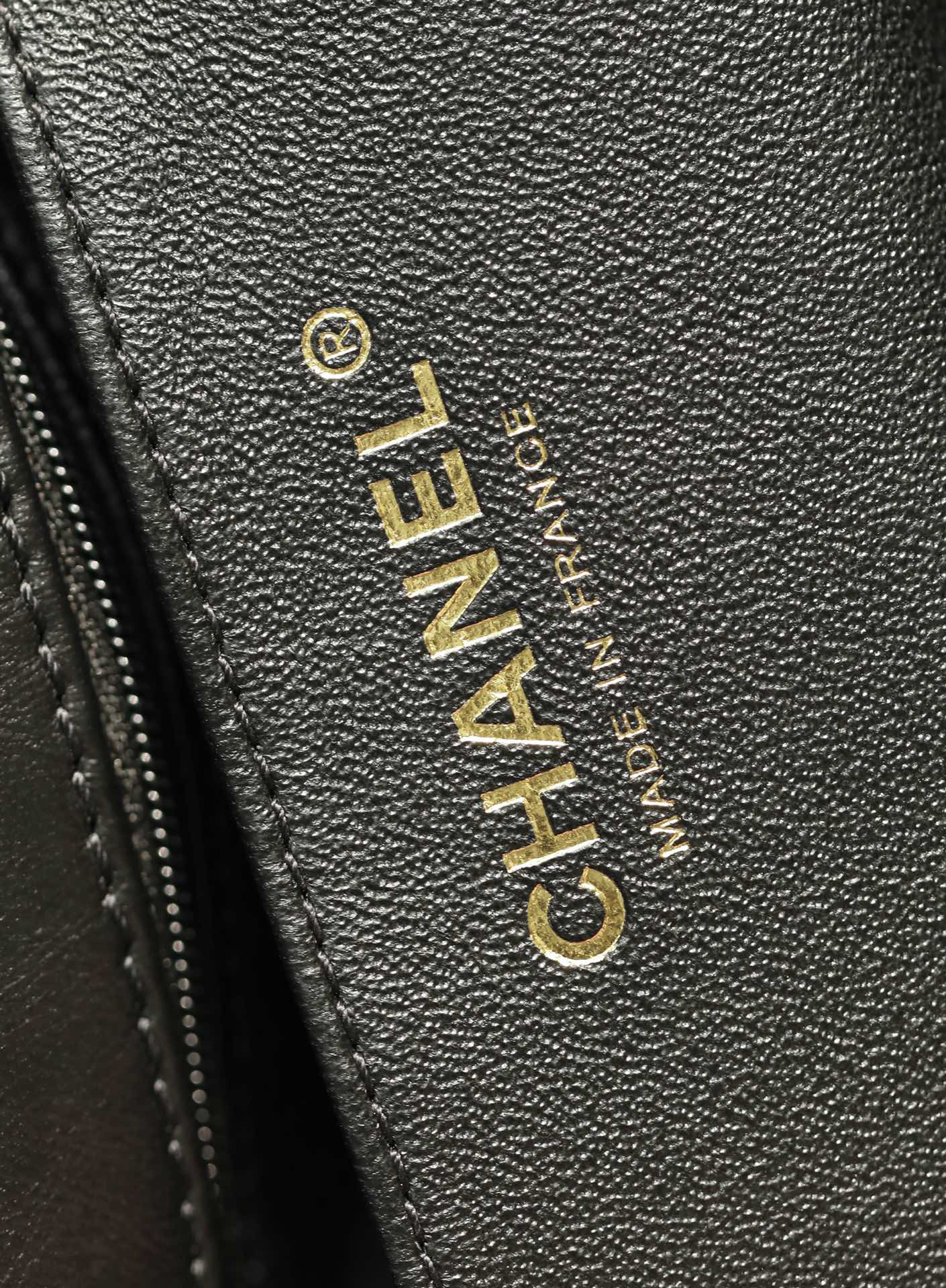 Chanel 255 Classic 20???? - Черный - Винтажная золотая пряжка