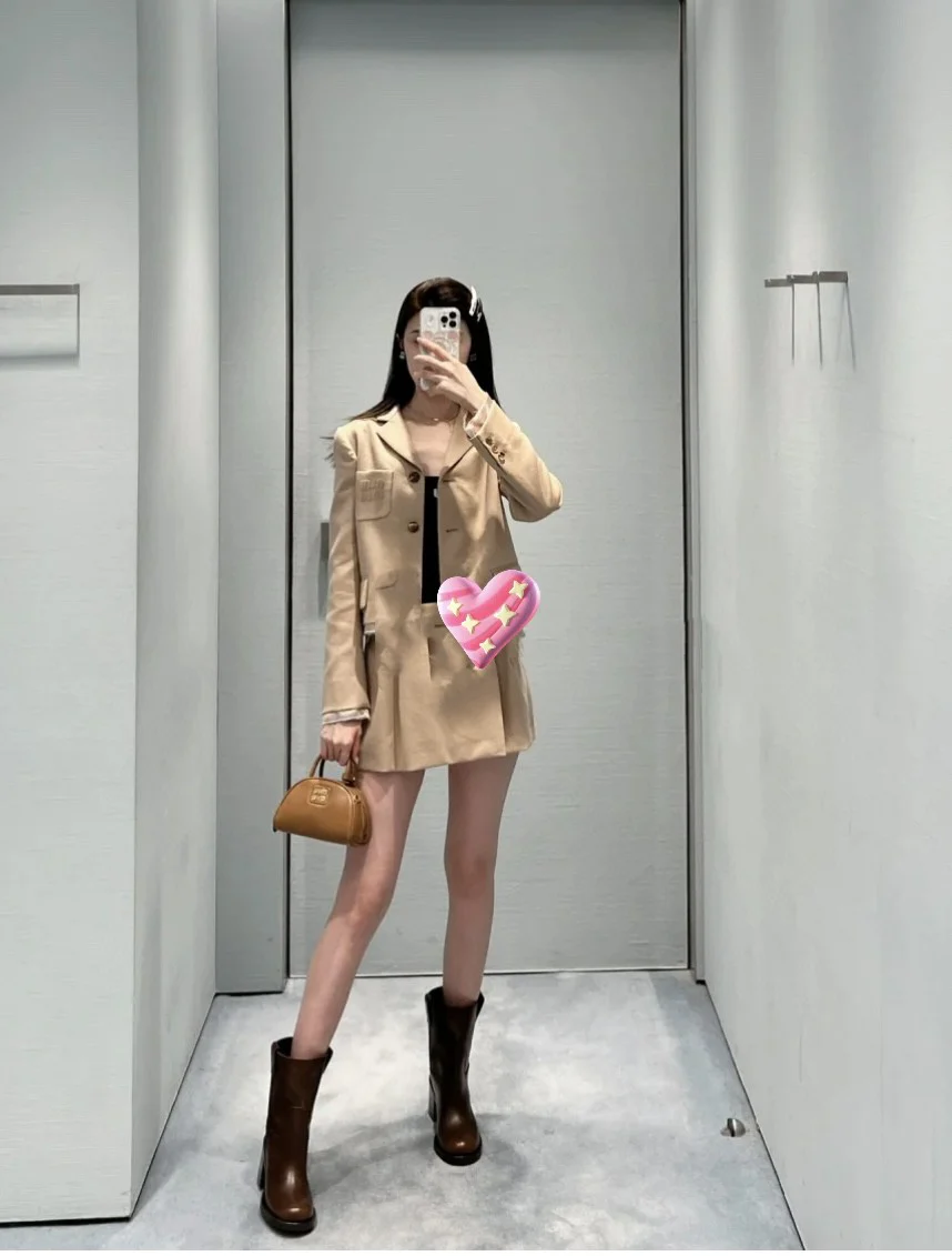 Сумка для боулинга Miu Miu - коричневая