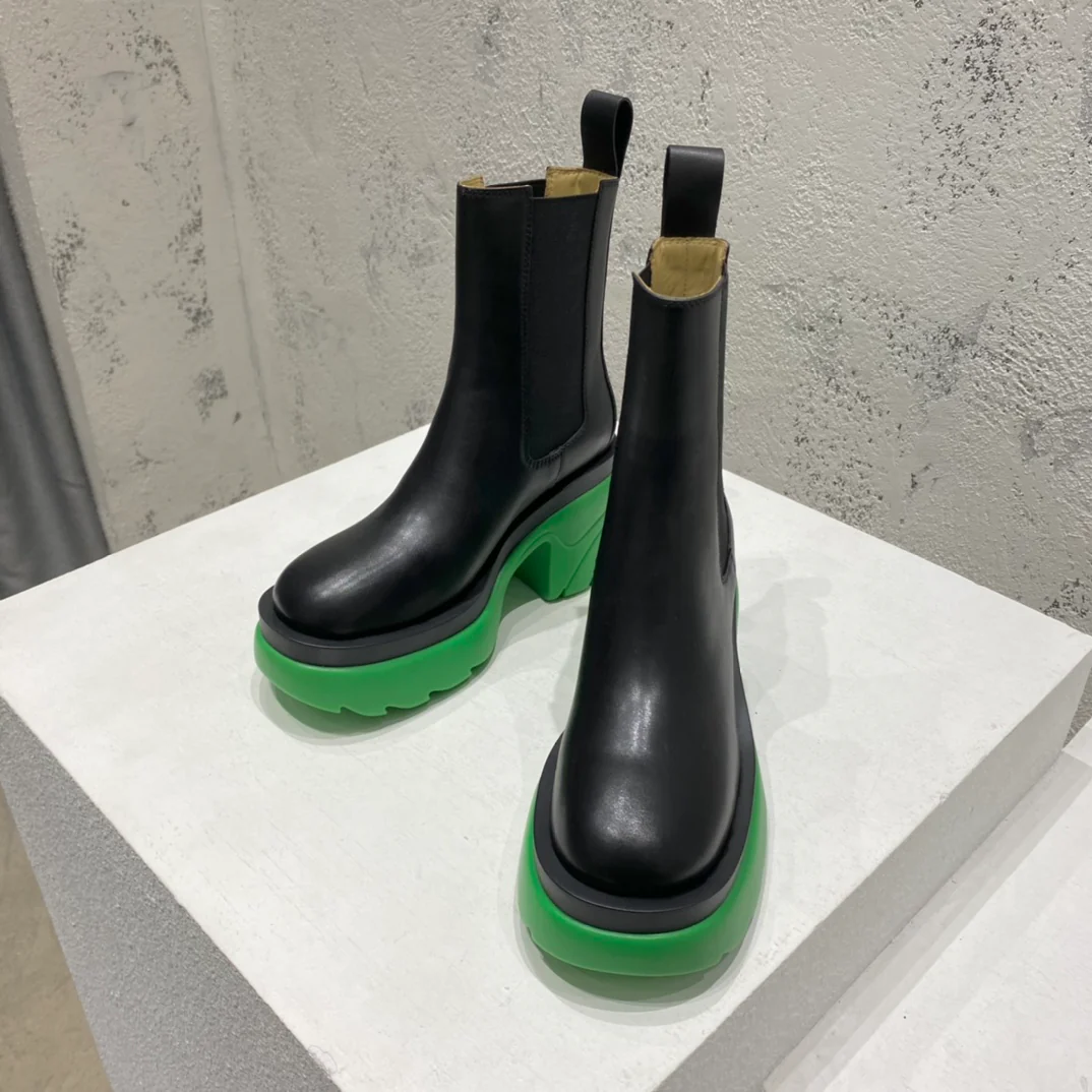 Ботинки BV-22ss на толстой подошве до середины икры — размеры 35-39-40-41 (возможен индивидуальный пошив).