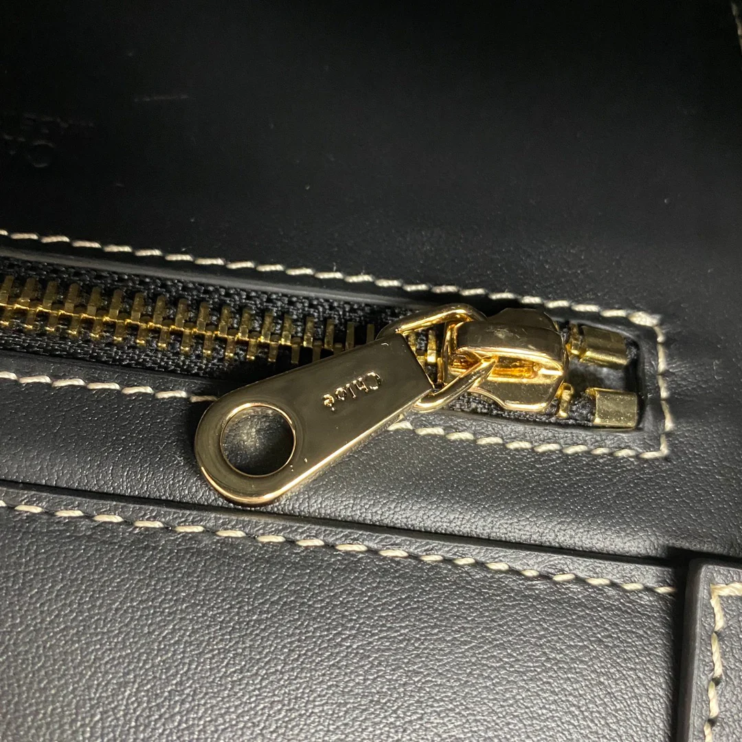 Сумка-тоут Chloe Woody - Маленькая - Бархатно-серый