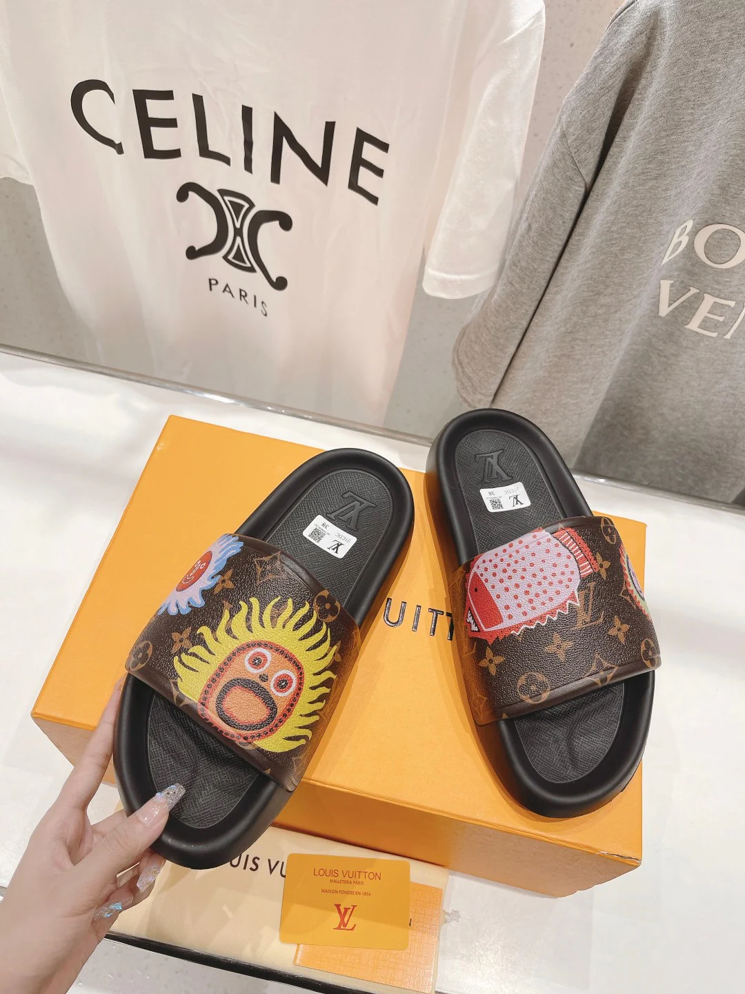 Новинка весны/лета 2023 года - Повседневные пляжные сандалии без шнурков - С рисунком солнца