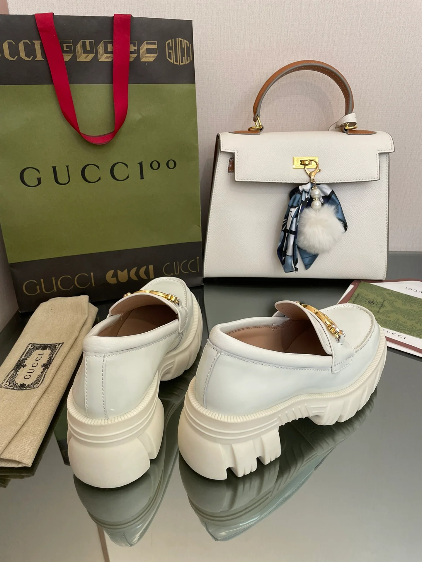 Gucci 2022 Pre-Fall - Лоферы на платформе Groove