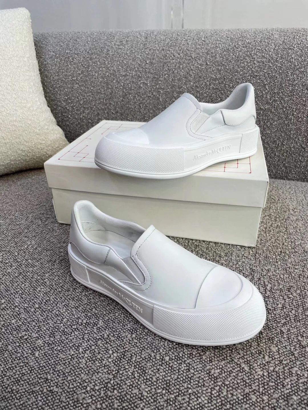 McQueen - Белые кроссовки - Лоферы