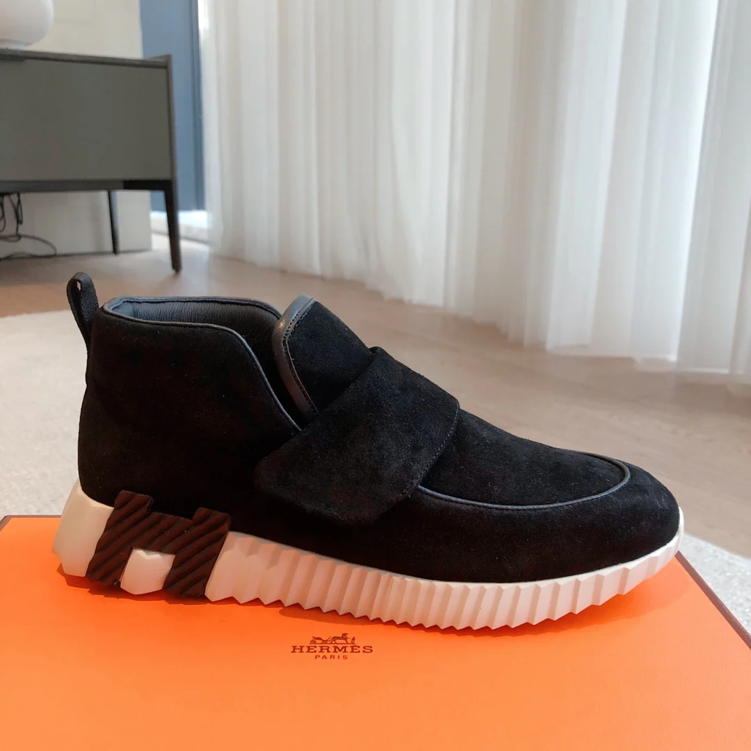 Новые кроссовки Hermes Giga 2023 года - унисекс - черные - 1