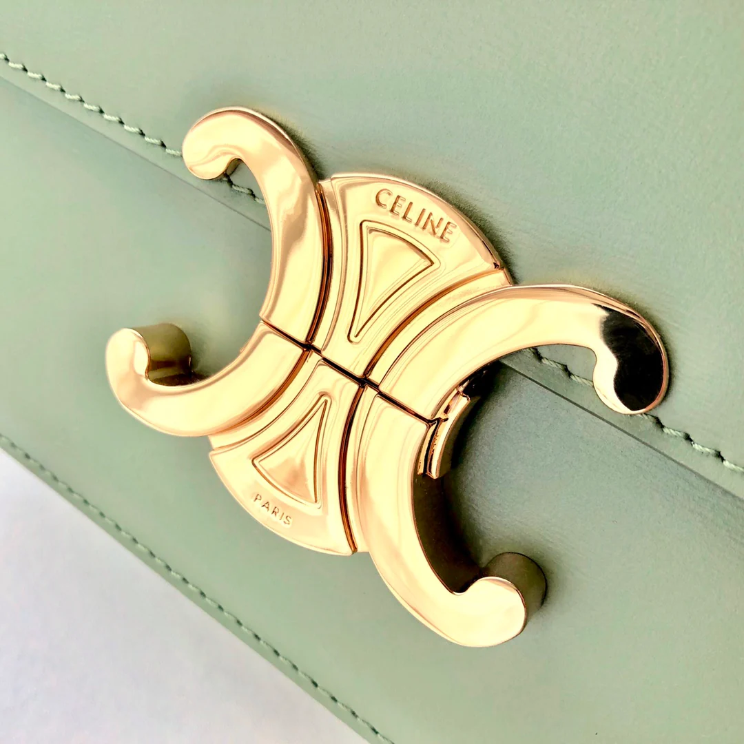 Сумка Celine Triomphe из телячьей кожи - подростковая - 18 - 5 см - 8