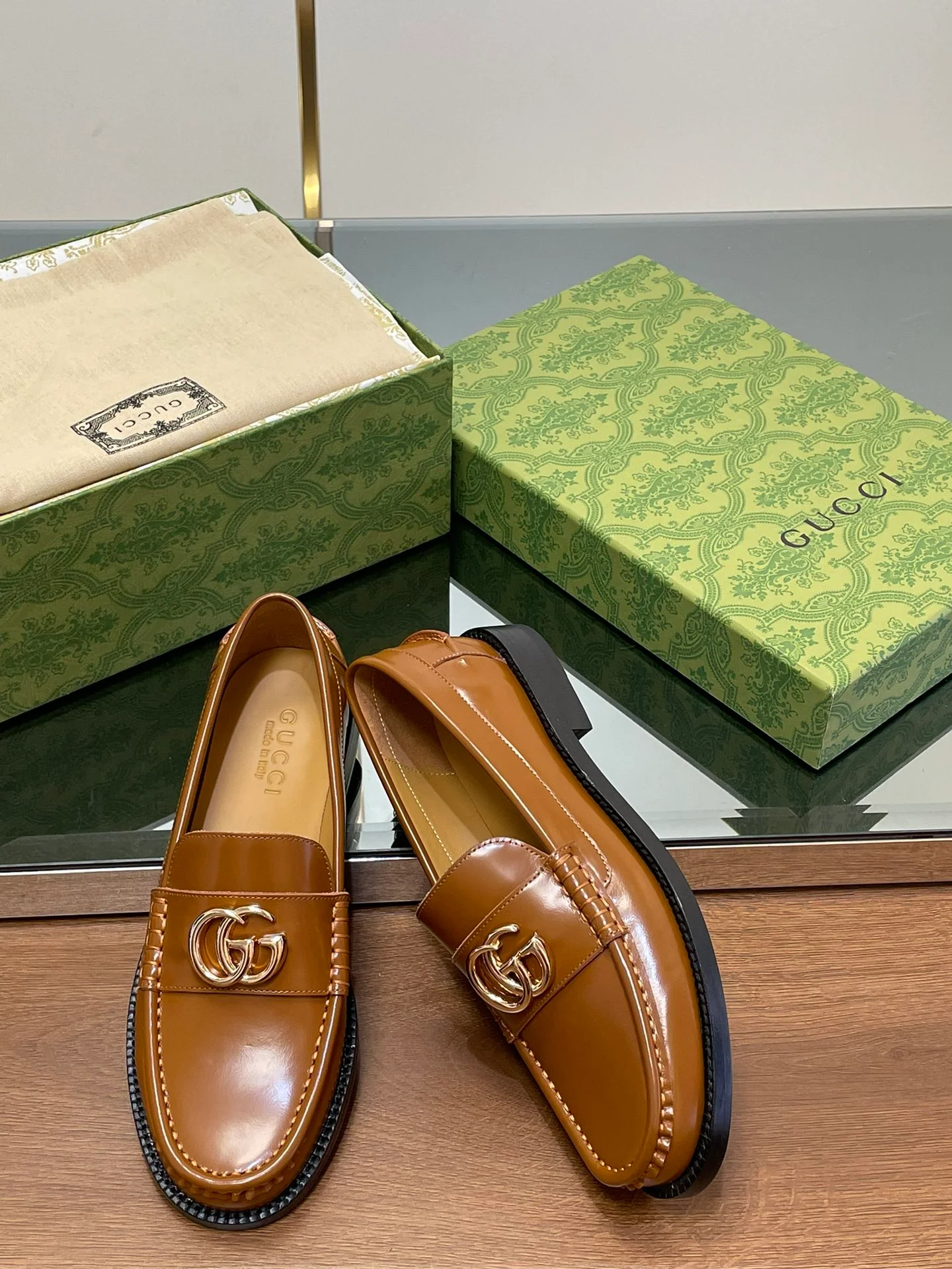 Лоферы Gucci 2024 - Кофейно-коричневый