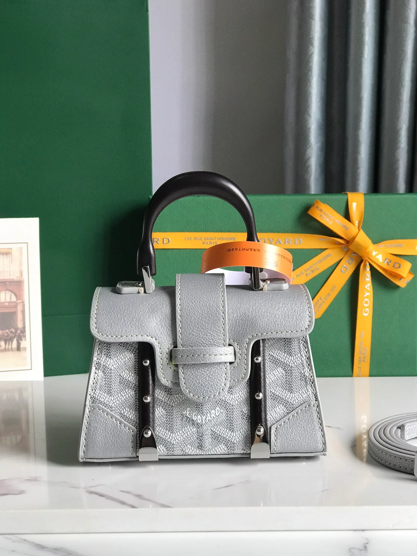 Сумка Goyard Saigon Nano - Серебристый