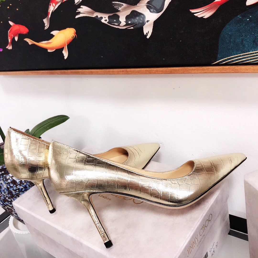 Jimmy - Туфли на высоком каблуке необычной формы - Узор 