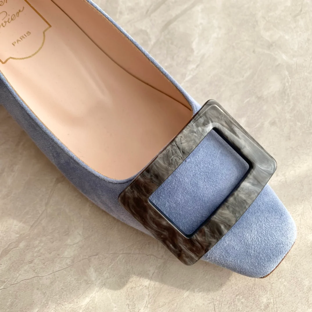 Обувь RV - Новинка начала осени 2023 года - Туфли на низком каблуке - Синие