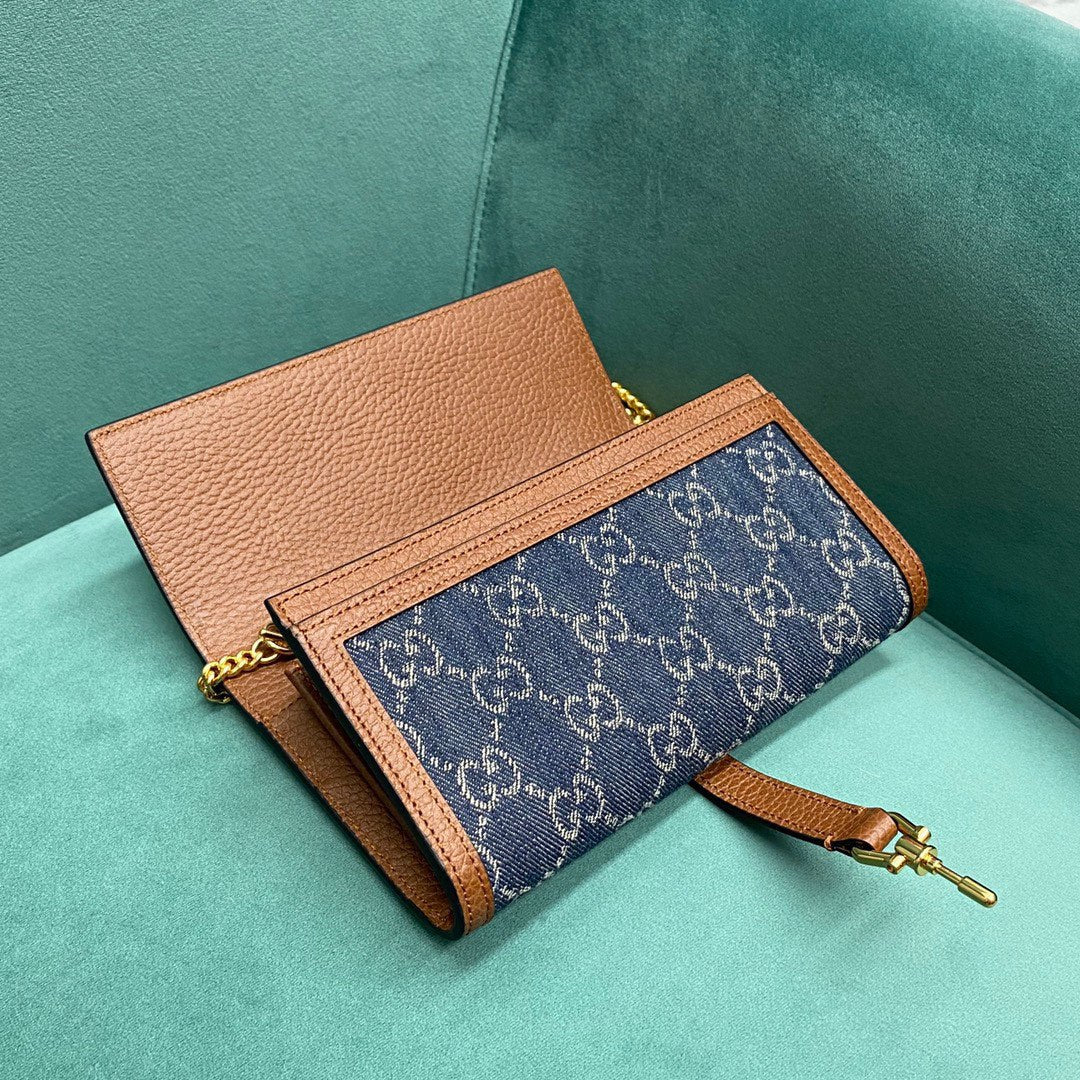 Сумка Gucci Jackie на цепочке - серия Denim