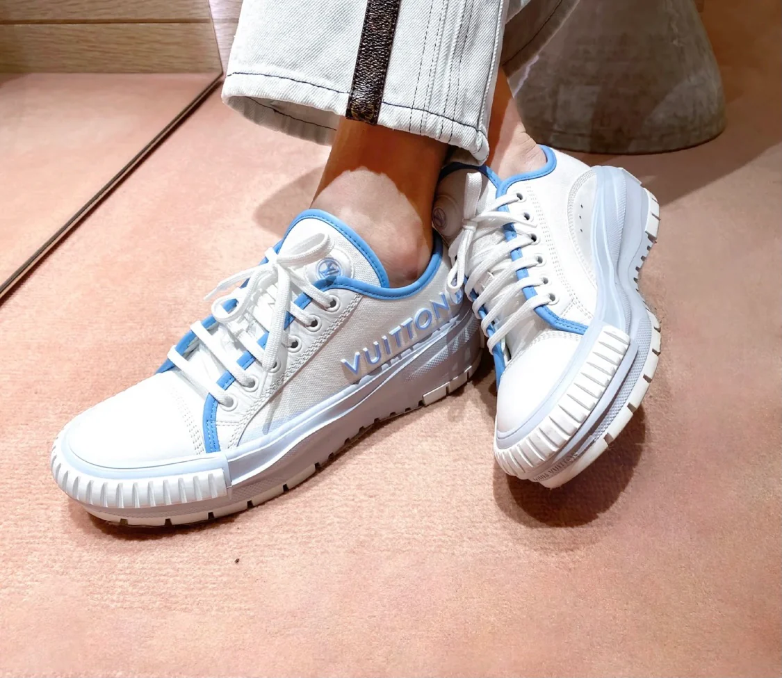 Серия LV-Squad - Кроссовки - Бело-синие - 1