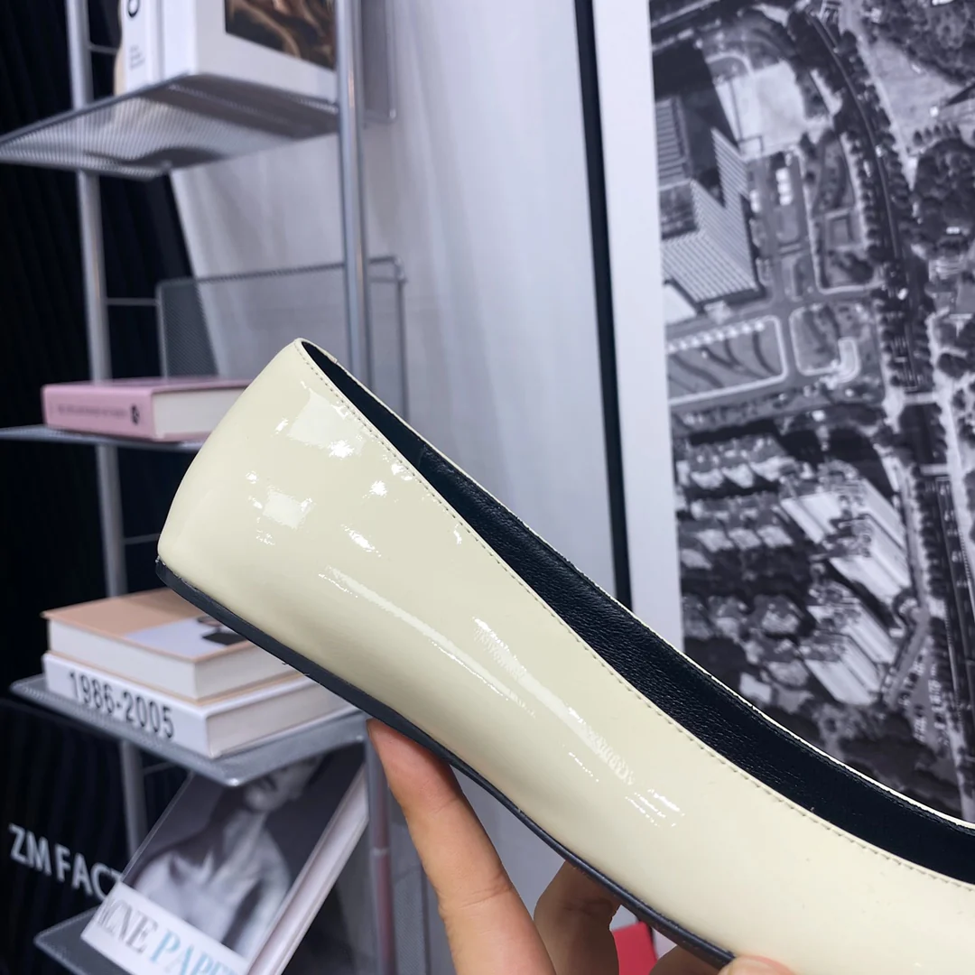 RV - Плоская подошва, квадратный носок - Светло-бежевый