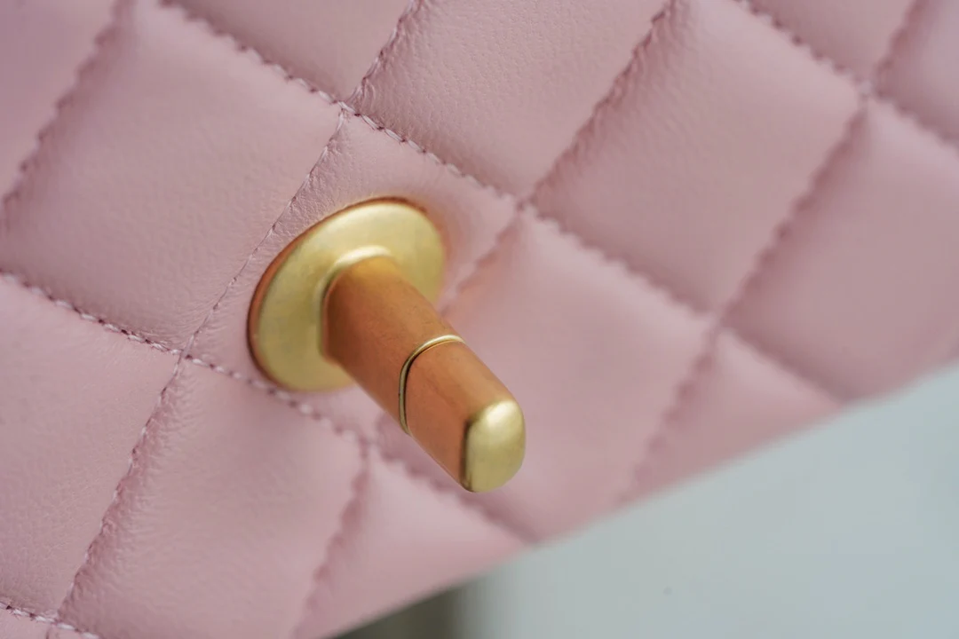 Chanel 23k Gold Globe Square Pink