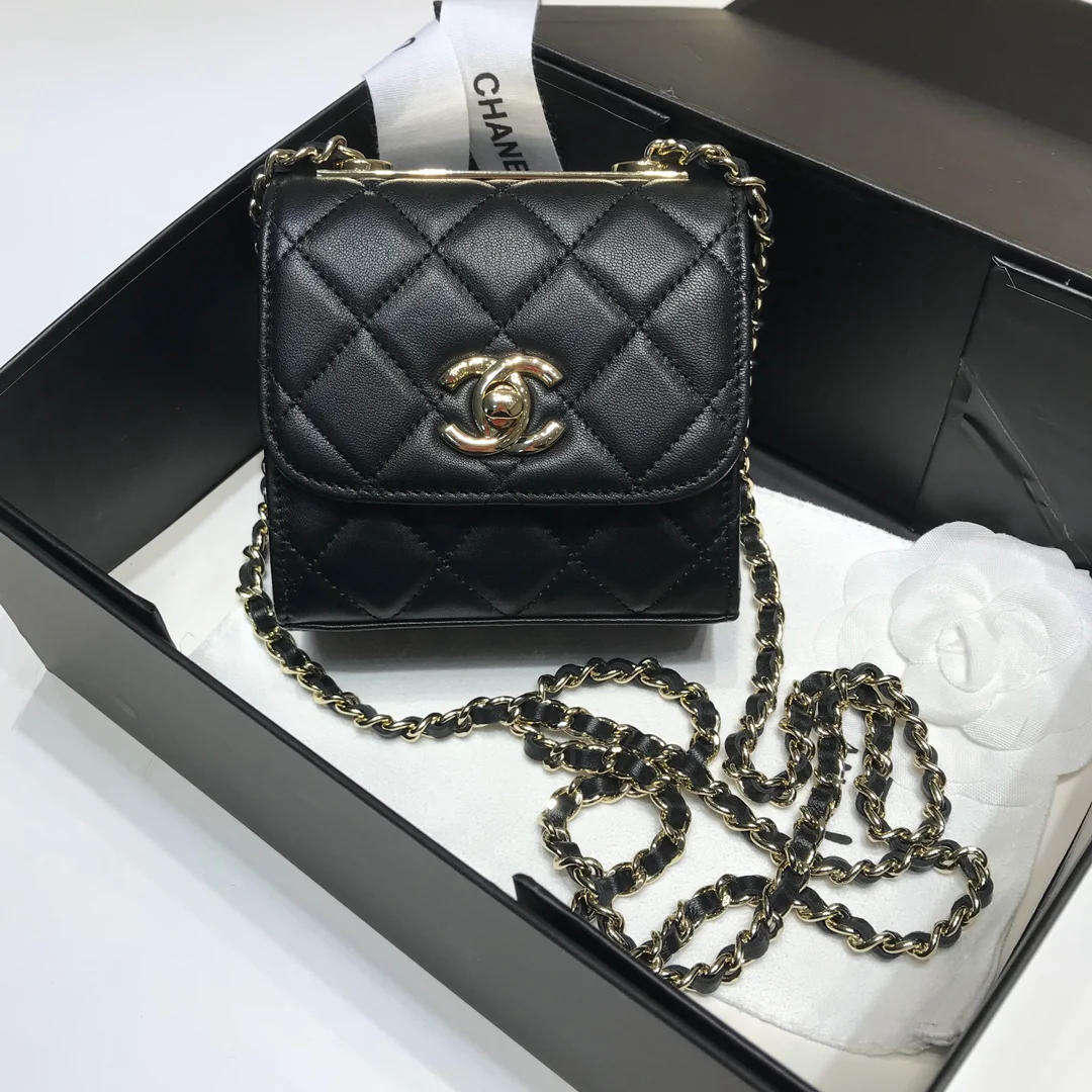 Модный кошелек для монет Chanel на цепочке - 1 шт.