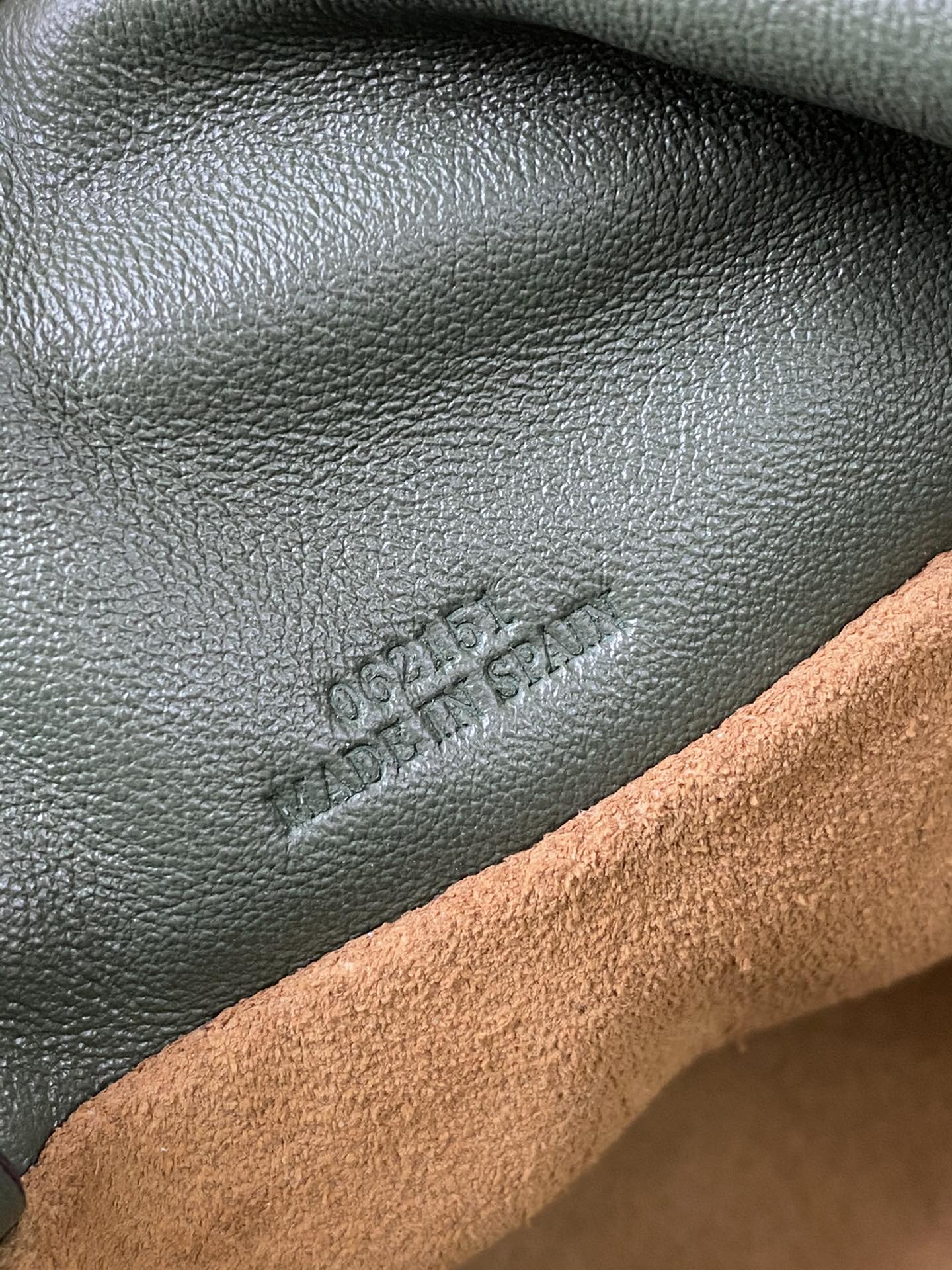 Loewe 2020 Upgraded Flamenco Leather Mini Grass Green