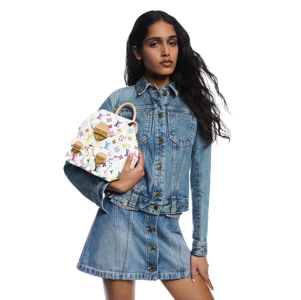 LV Venice - Сумка через плечо из телячьей кожи - Белая