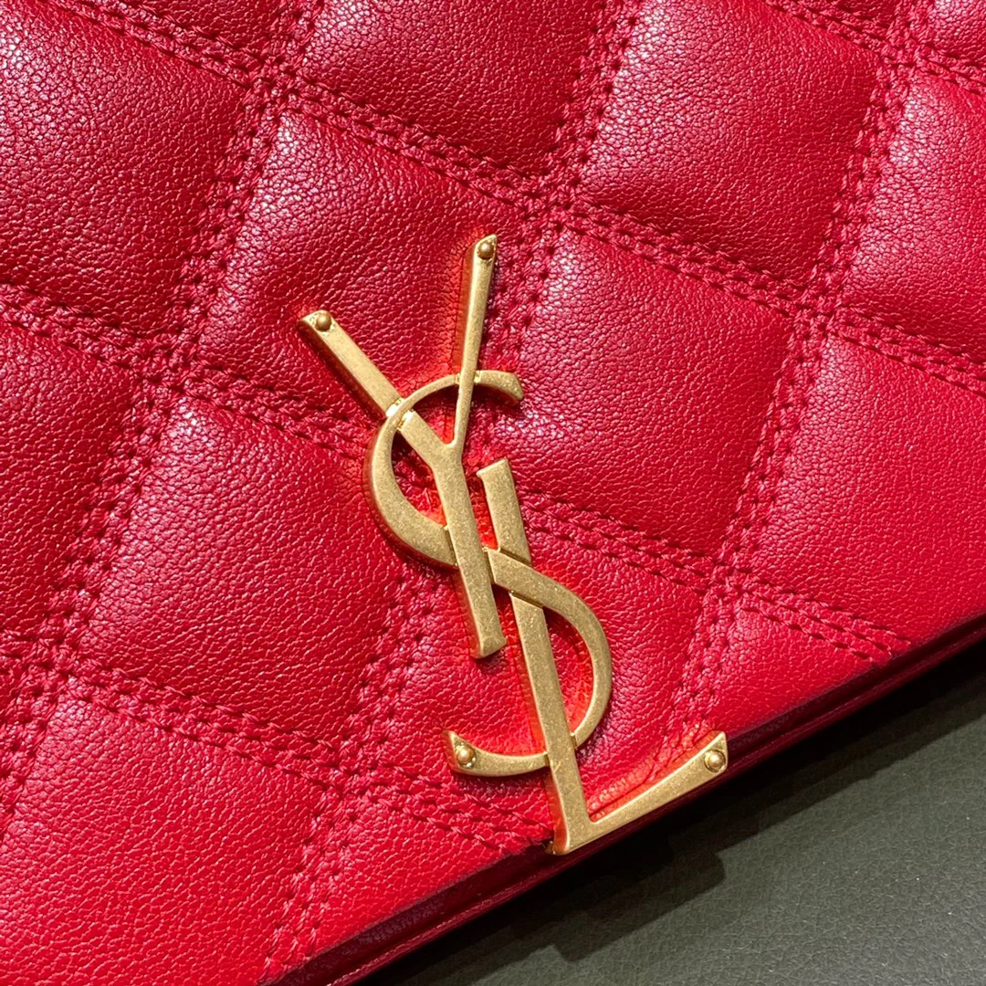 Сумка YSL-Becky из овечьей кожи с ромбовидной стёжкой и цепочкой - 2 шт.