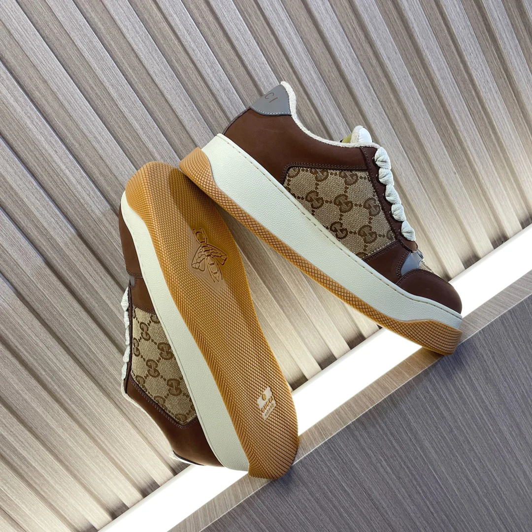 Новинка Gucci 2023 года - Туфли на платформе Dirty Shoes - Модель Monogram