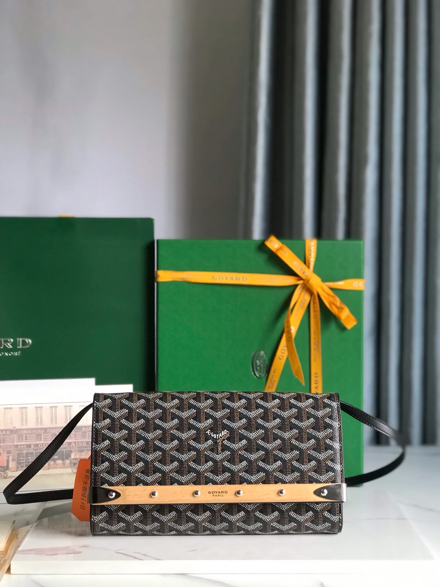 Клатч Goyard Monte Carlo, маленький, черный.