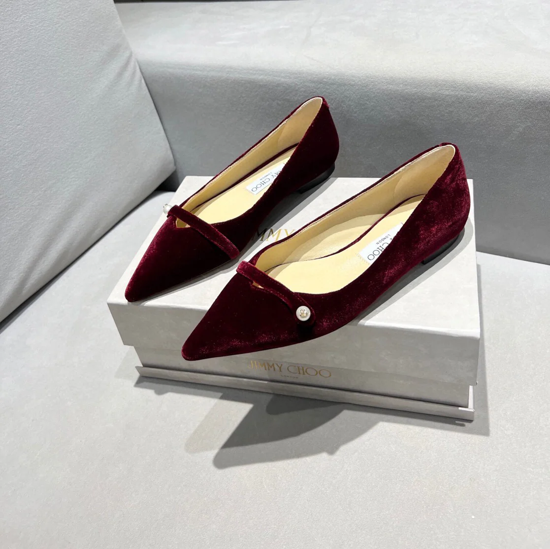 Балетки Jimmy Pearl с пряжкой и острым носком - 5