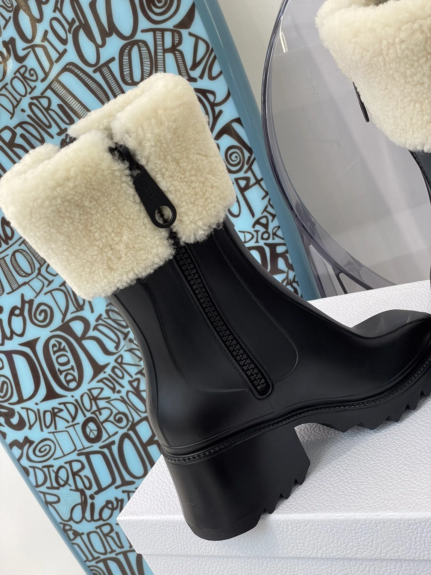 Обувь Chloe - флисовые резиновые сапоги Chloe