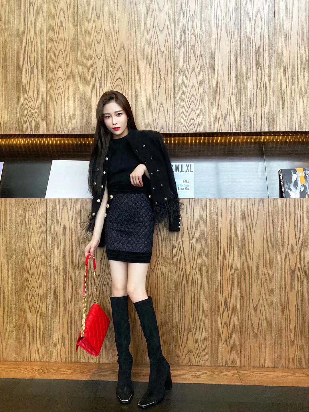 Сумка YSL-Becky из овечьей кожи с ромбовидной стёжкой и цепочкой - 2 шт.