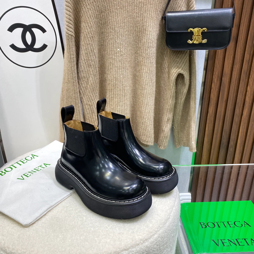 BV - Ботильоны на платформе - Черные