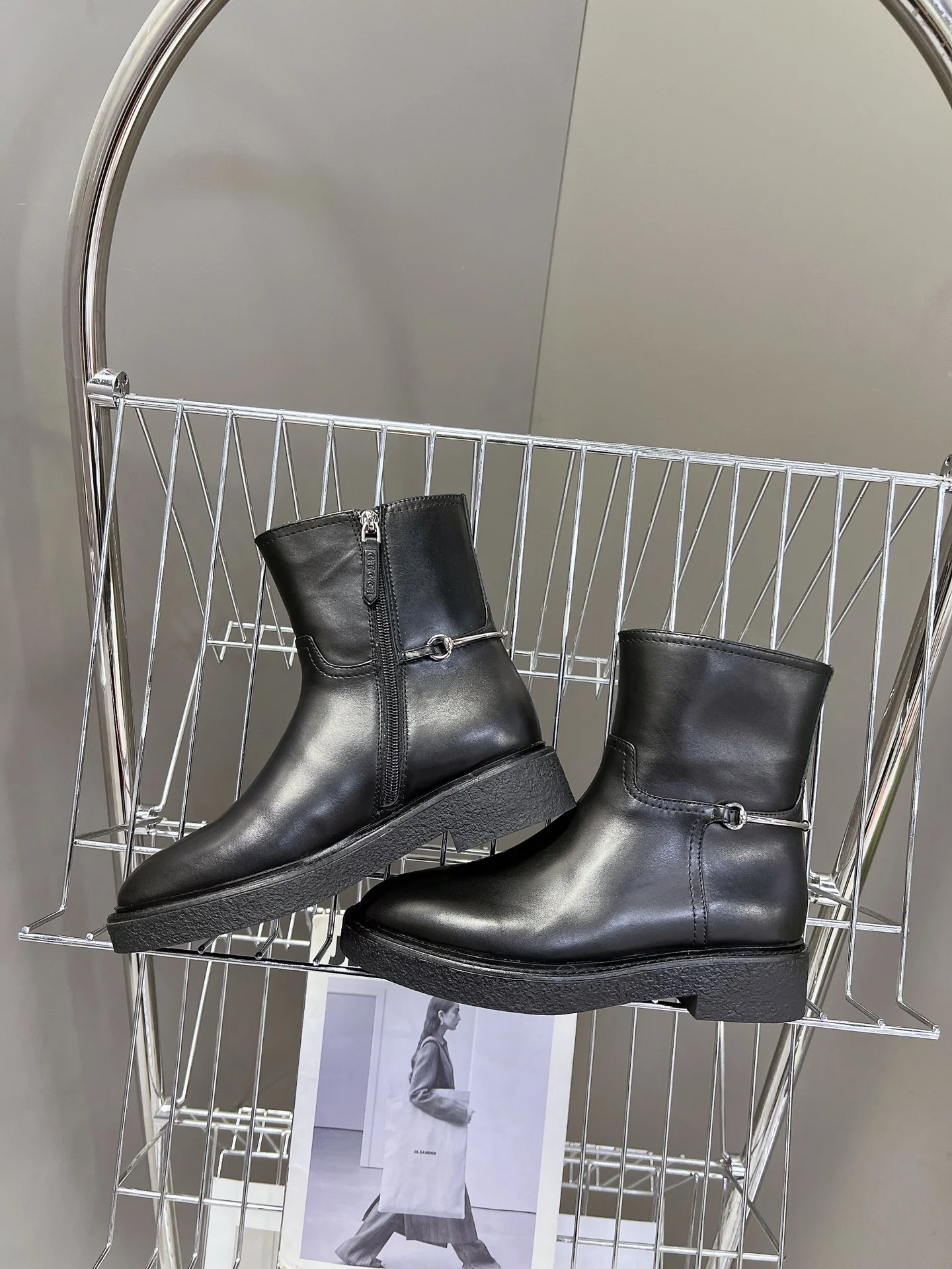 Ботинки для верховой езды Gucci 2024 - Черные - 1