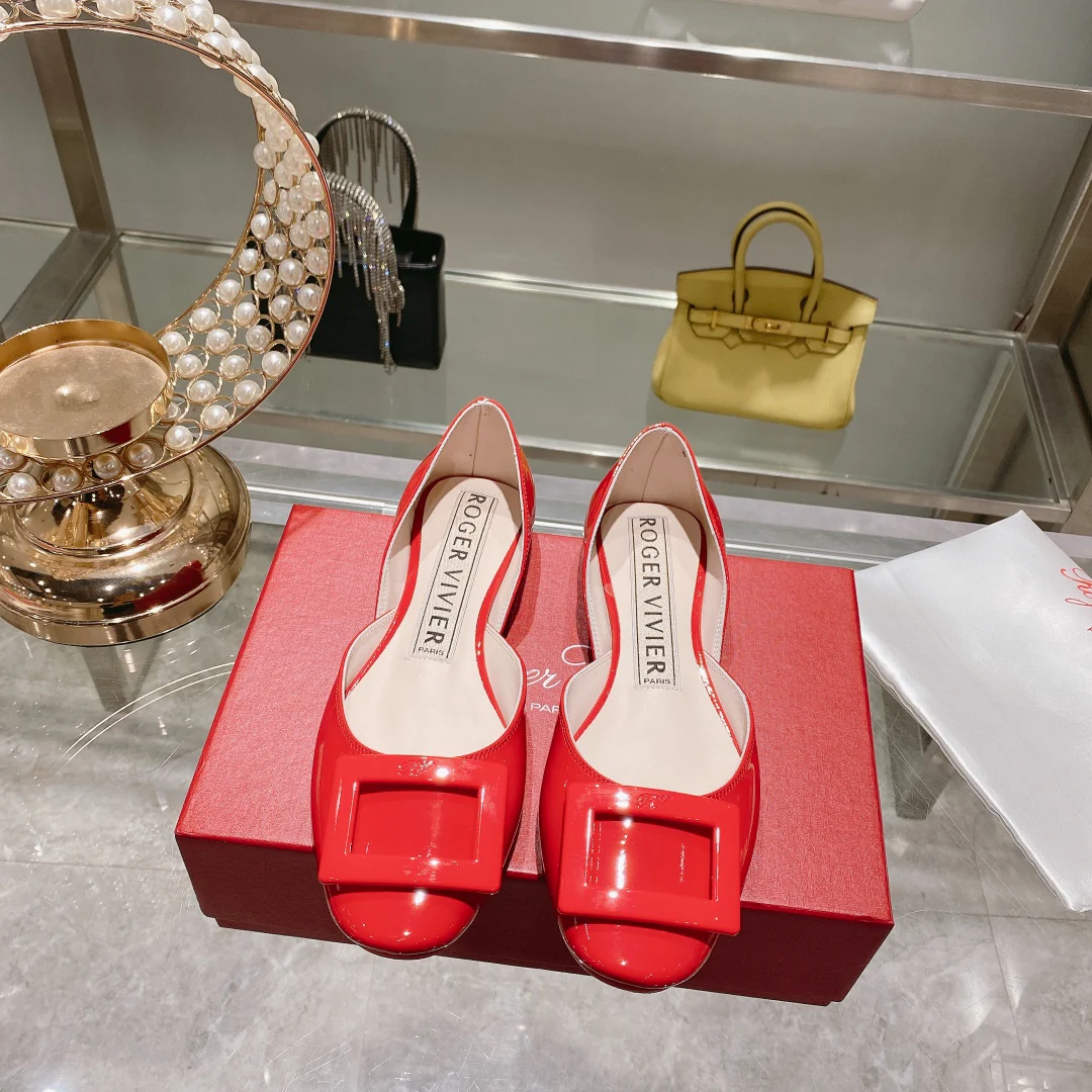 Обувь RV - Новинка осени 2022 - Балетки - Красные