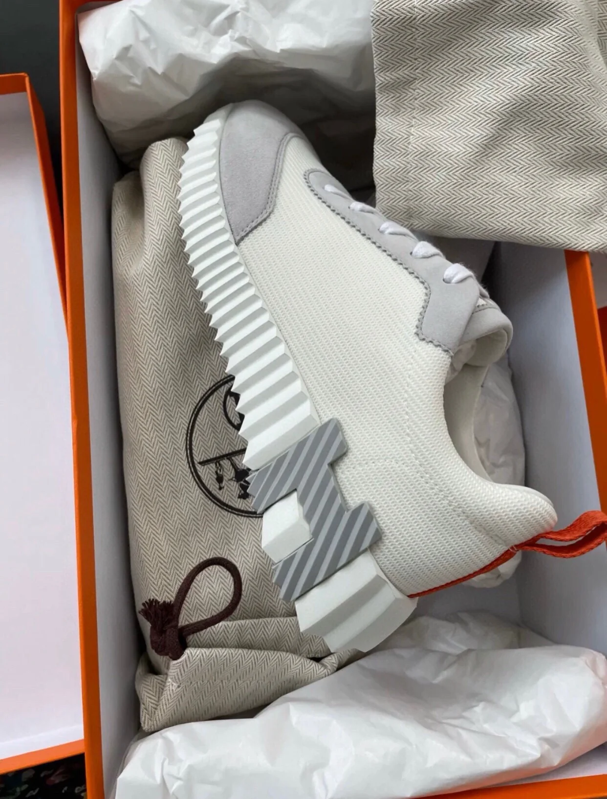 Повседневные туфли Hermes 2024 - Серые - 1