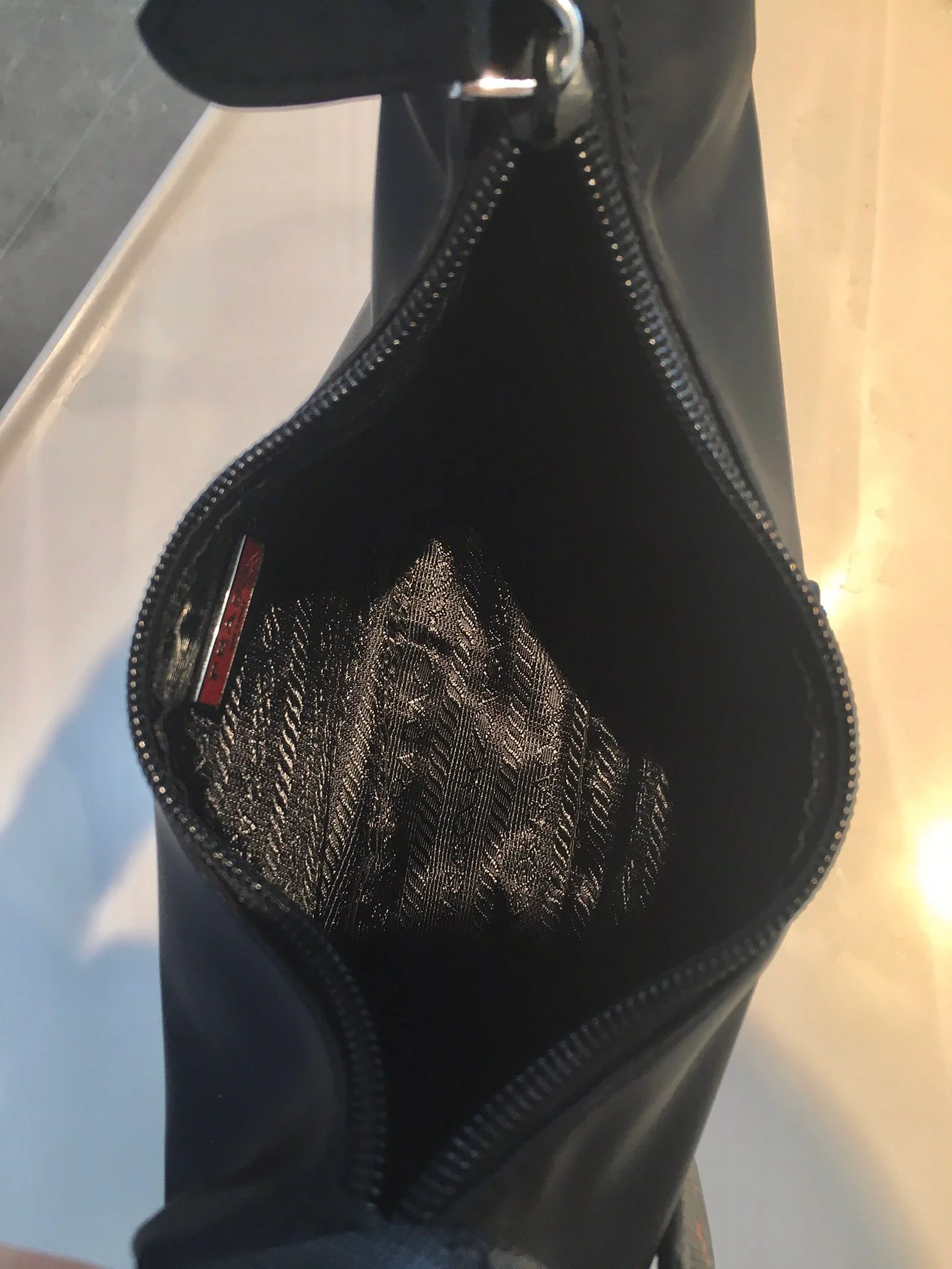 Сумка-хобо Prada Limited Edition Upgraded - черная