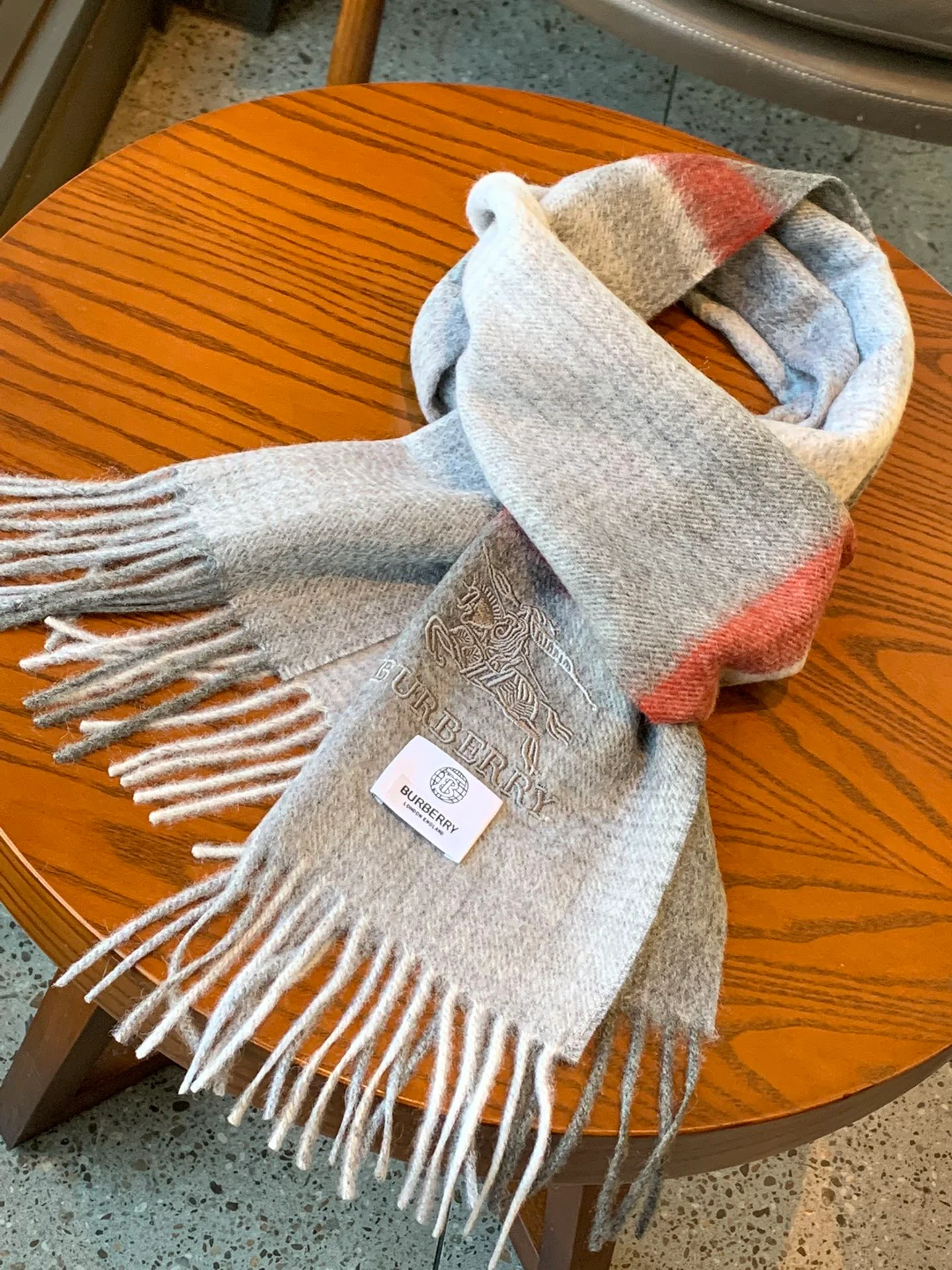 Шерстяной шарф Burberry - Размер 30 - Подходит для роста 170 см - Унисекс