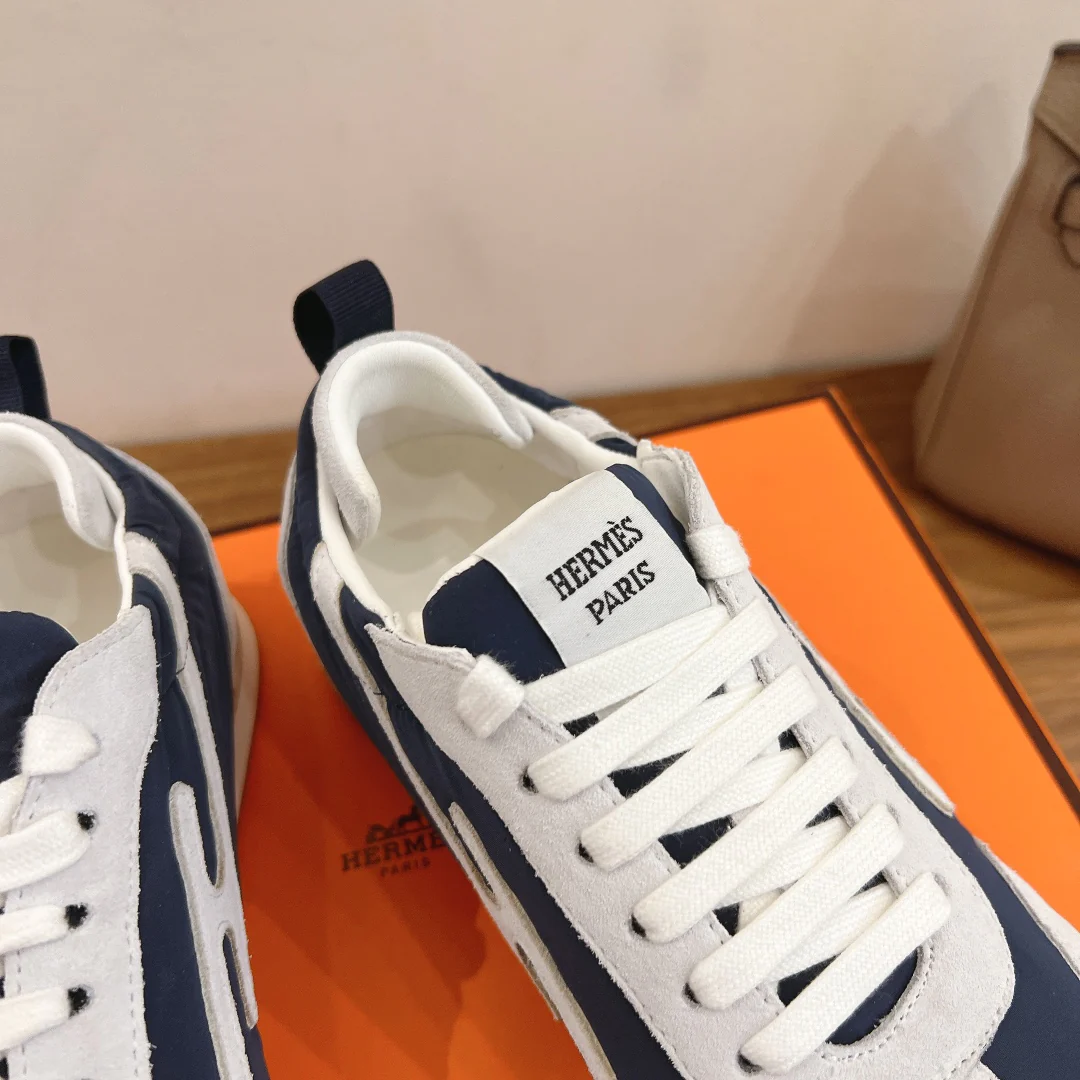 Повседневные туфли Hermes 2024 - синие