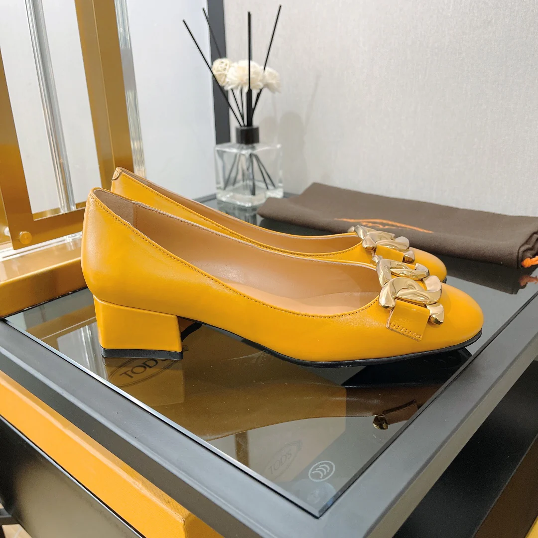 Туфли Tods в стиле ретро на низком каблуке