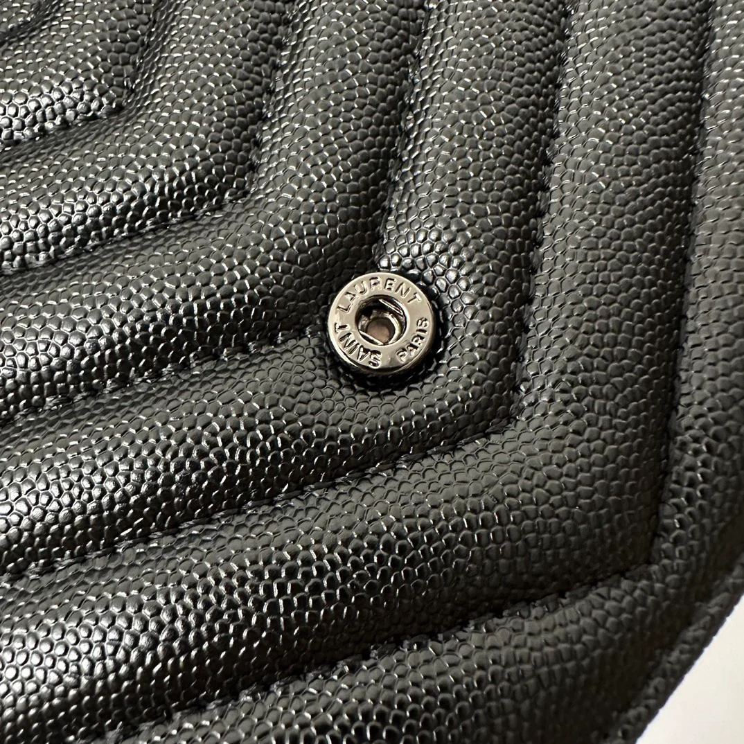 YSL Monogram Caviar WOC - Черный - 19 см