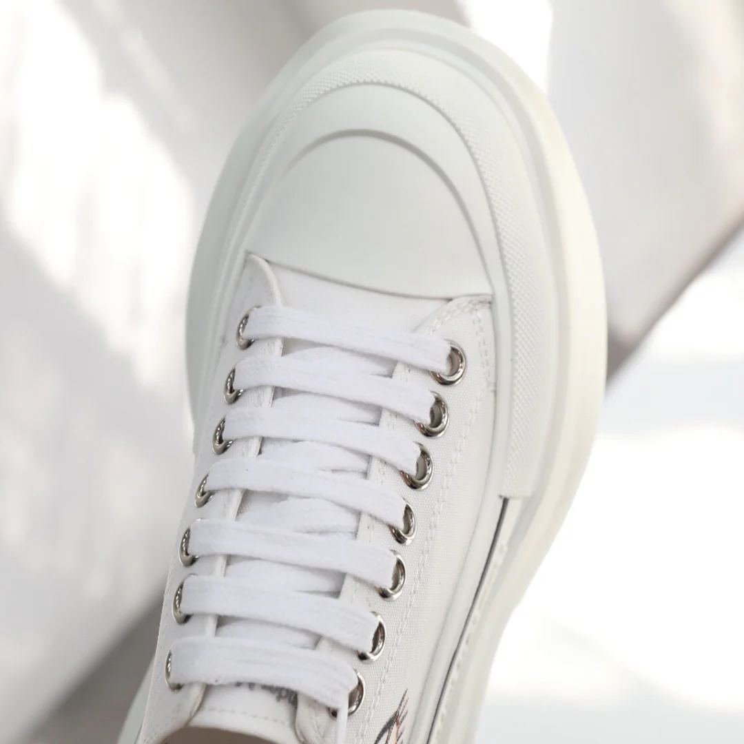 Кед на платформе McQueen, унисекс, в стиле граффити.