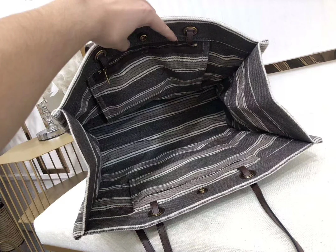 Пляжная холщовая сумка Celine-Cabas