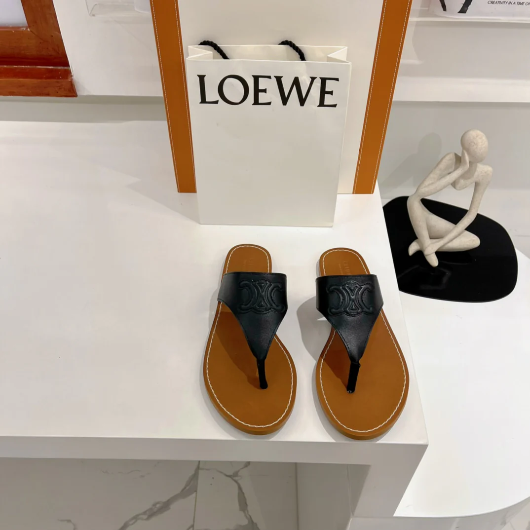 Кожаные домашние тапочки Celine - размеры 35-39-40 (изготовление на заказ)