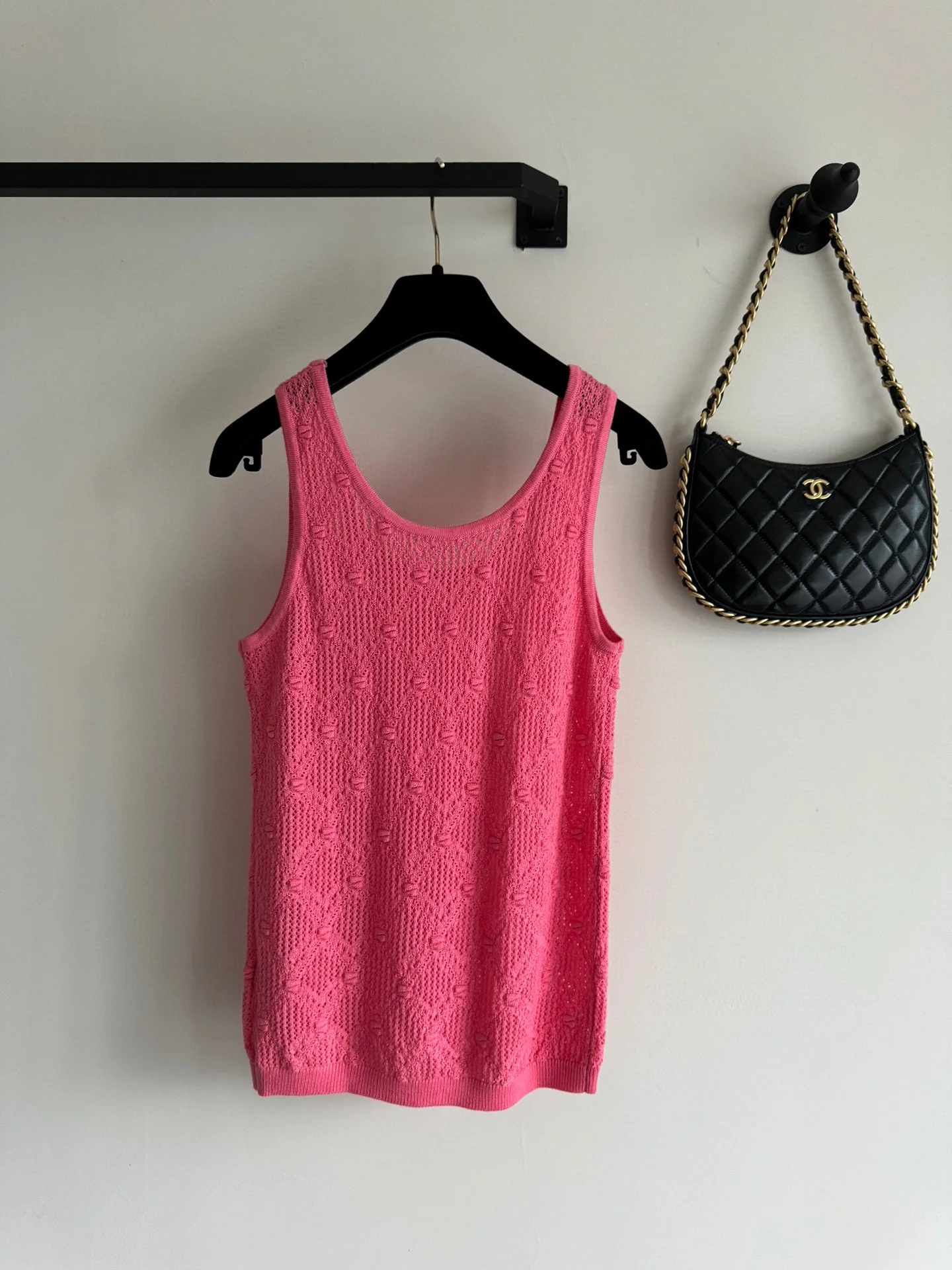 Жилет в стиле Chanel - 2403 - Новый розовый жилет