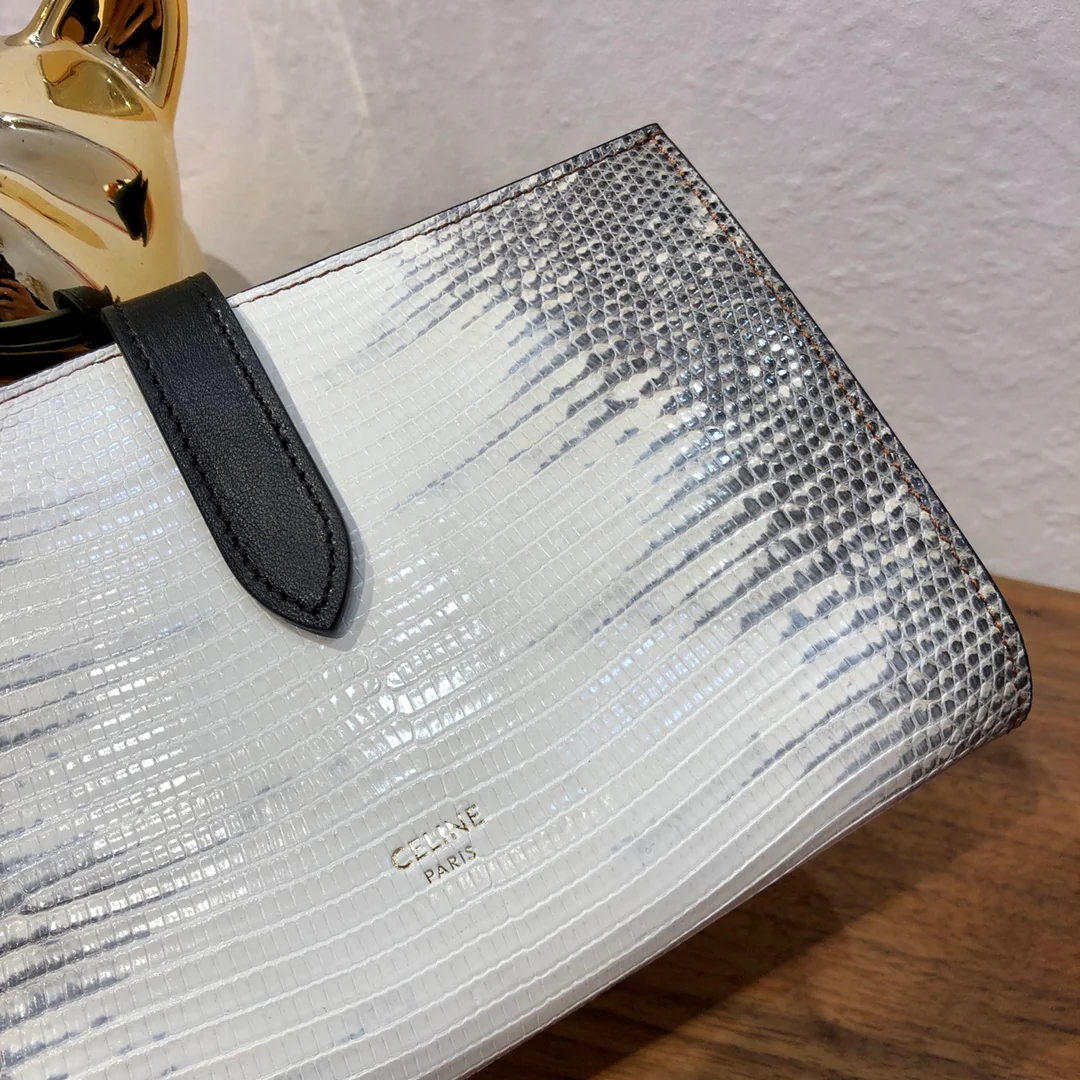 ремешок Celine, большой длинный кошелек, кожа ящерицы, 2