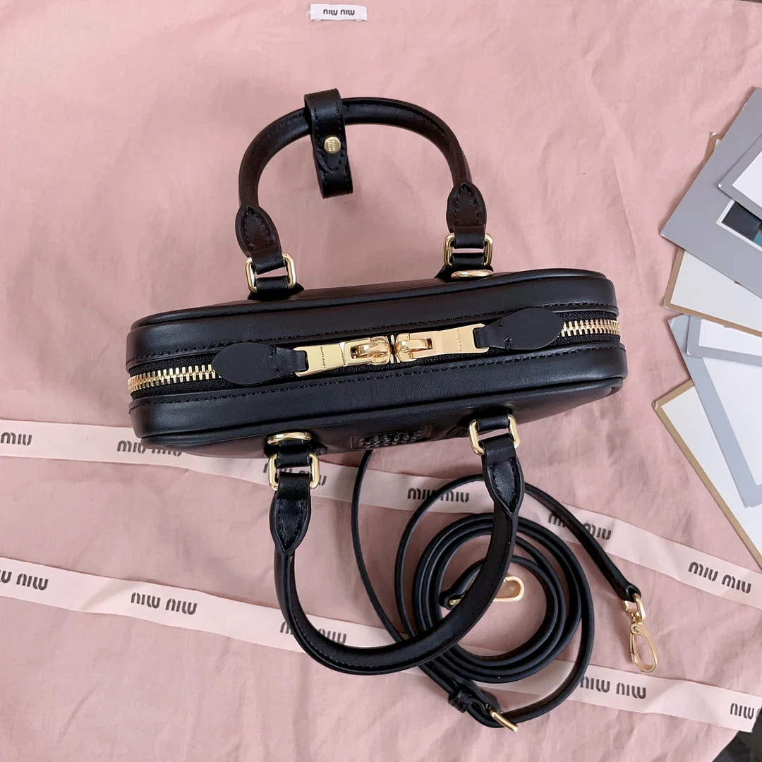 Miu Miu-5bb123-too-pretty-bowling handbag-small-black