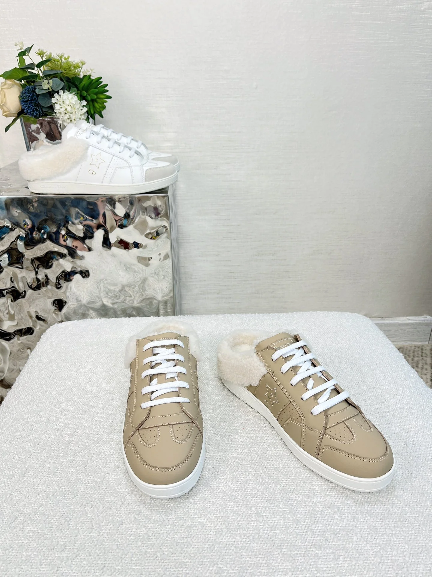 Кожаные кроссовки Dior Star