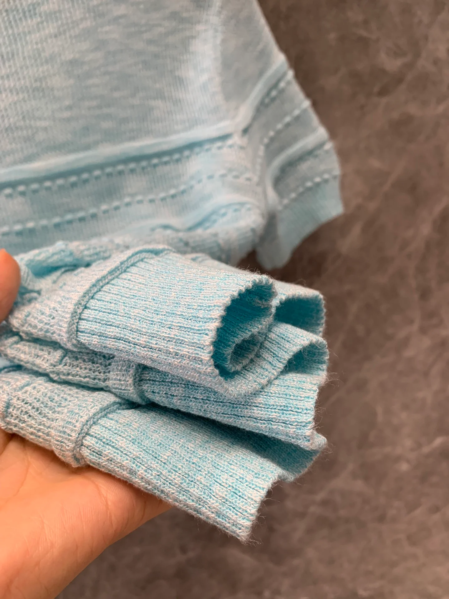 Chanel 2404 - Роскошный вязаный топ - Синий