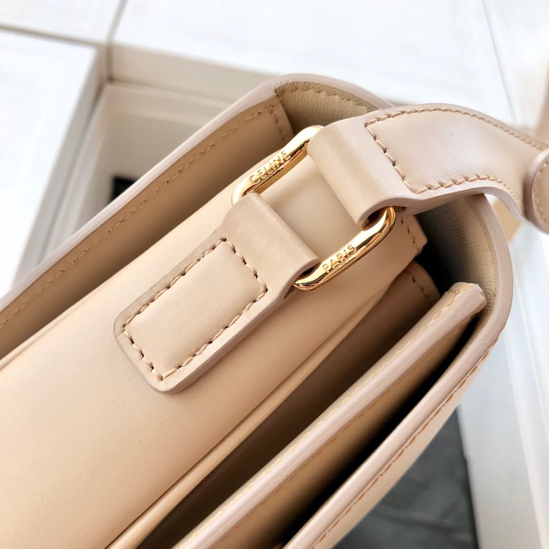 Celine Triomphe Medium Calfkin Nude