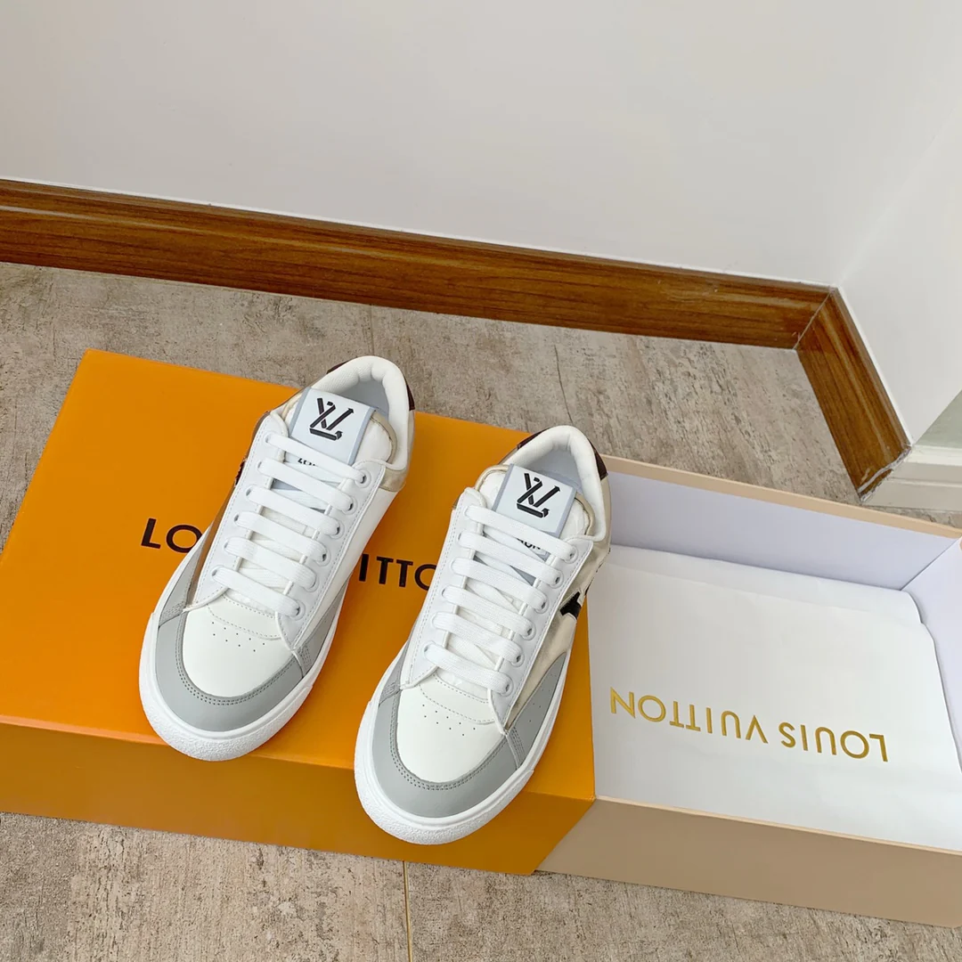 Кроссовки LV 2022 Must-Have - Серия Charlie - Серо-золотые