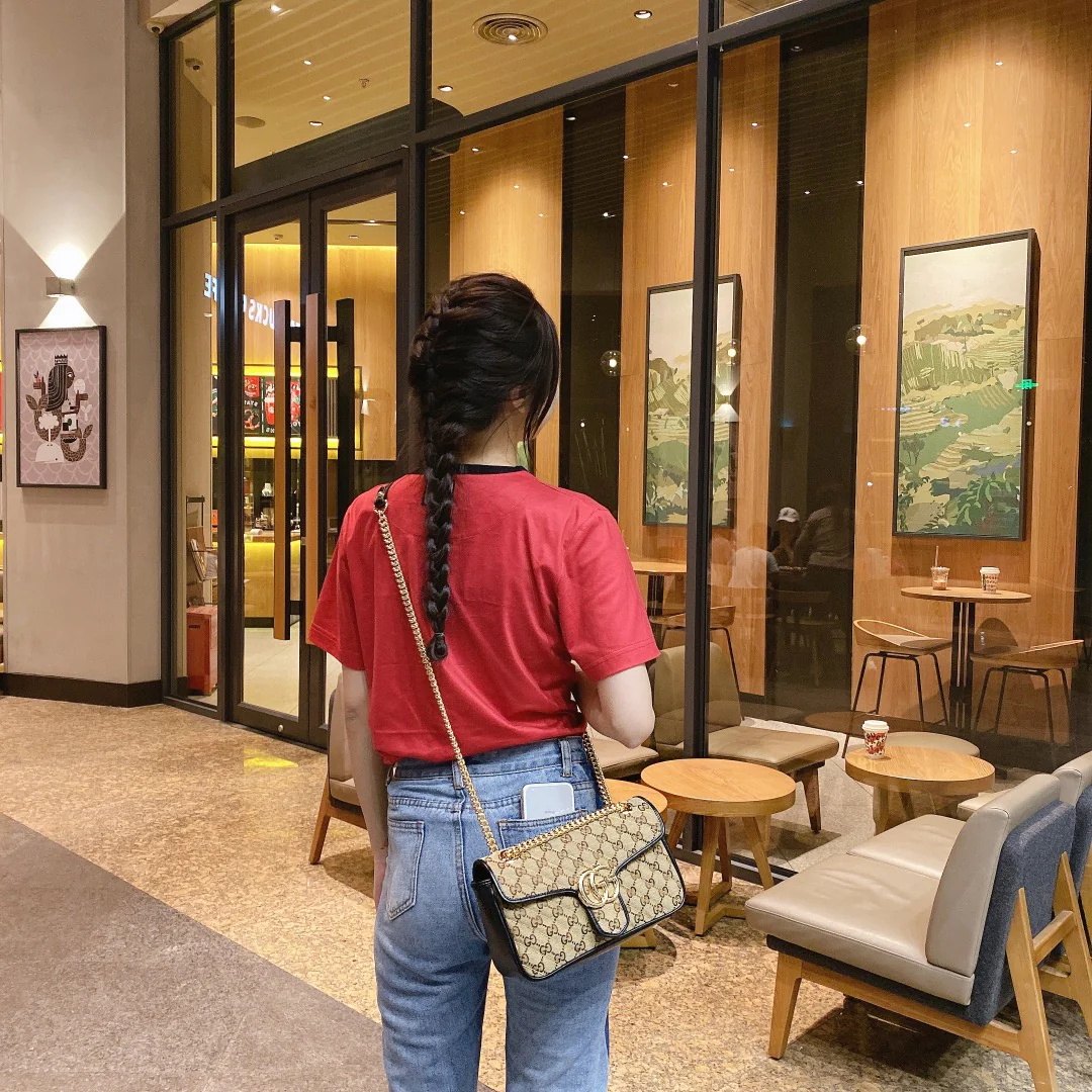 Gucci Marmont Medium 26cm Canvas Monogram