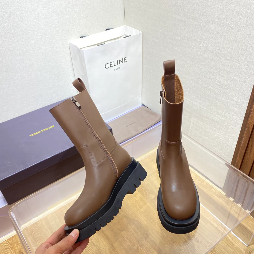 Новинка сезона осень/зима 2022 от BV - Ботильоны - Популярная модель - Коричневый